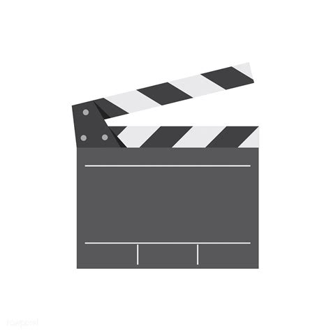 Movie Director Clapperboard Graphic Illustration Free Image By