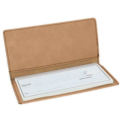 Personalized Checkbook Covers Leather Check Wallet Engraved Checkbook