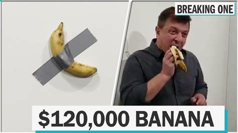 Video This Man Ate A 120 000 Banana In A Miami Art Gallery National News