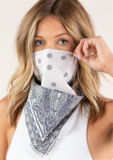 Pin By David Snow On Bandana Girl In 2021 Fashion Face Mask Bandana