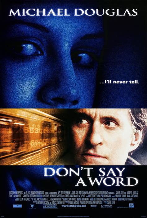 Dont Say A Word 1 Of 2 Extra Large Movie Poster Image Imp Awards