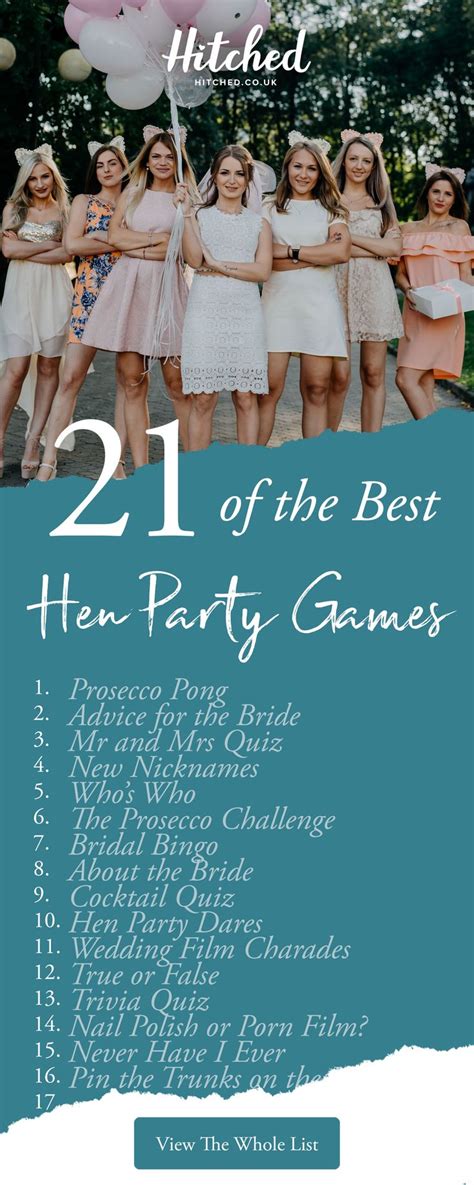 The 22 Best Hen Party Games For You And Your Girls Hen Party Games Hen Party Wedding Trivia