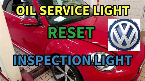 Vw Beetle Oil Service Light And Inspection Reset Youtube