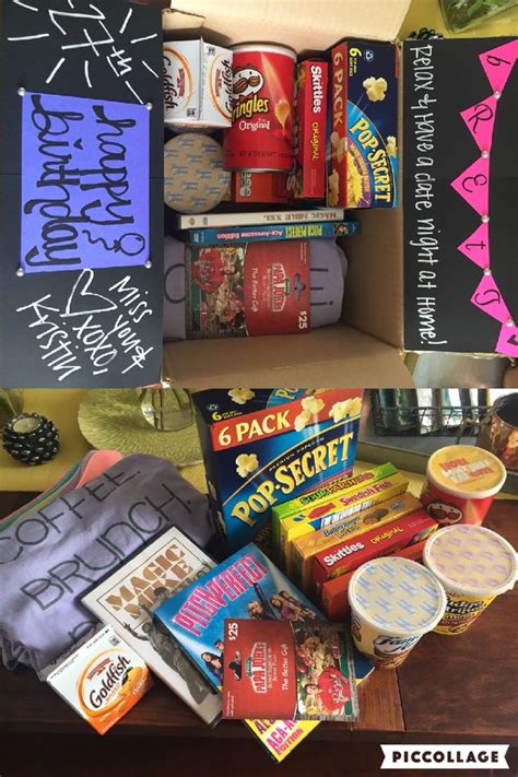 49 genius valentine's day gift ideas for your best friend. Stay-at-home date night in a box :) birthday gift for my ...