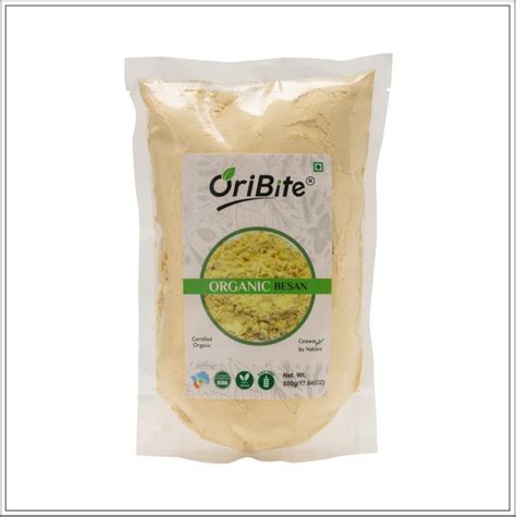 Oribite Organic Besan Gram Flour 500gm Raising Ingredient Powder