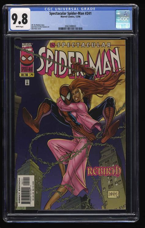 Spectacular Spider Man 241 Cgc Nmm 98 White Pages Luke Ross Cover