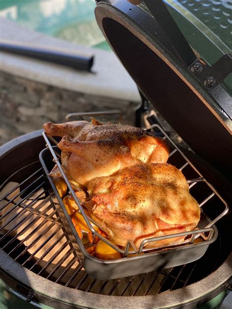 Some Food Is Cooking On An Outdoor Grill