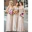 Elegant Sweetheart Floor Length Rose Gold Sequins Bridesmaid Dress With 