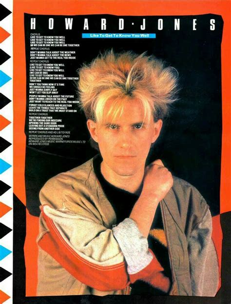 Howard Jones Like To Get To Know You Well 1984 Only Getting Better