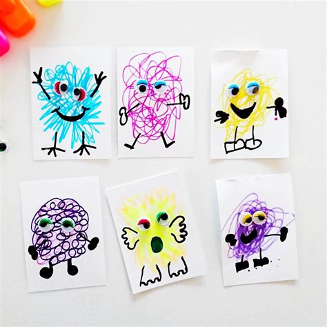Scribble Monster Artwork Perfect For Early Years Too — Rowdy Rascals