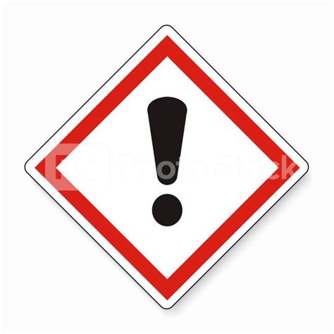 GHS hazard pictogram - CAUTION , health hazard warning sign on white background. Vector ...