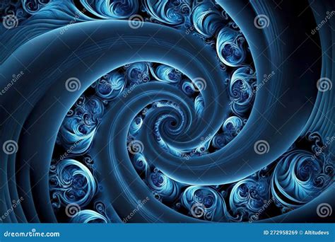 Blue And Swirl Abstract Background Stock Illustration Illustration Of