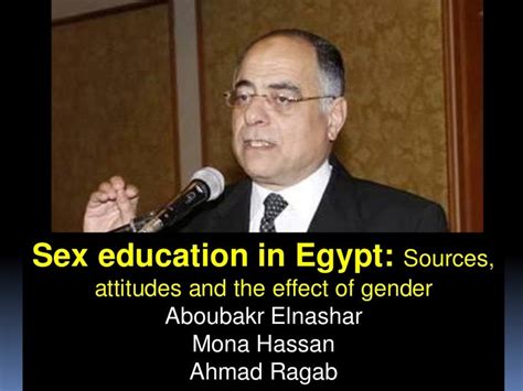 Sex Education In Egypt Sources Attitudes And The Effect Of Gender