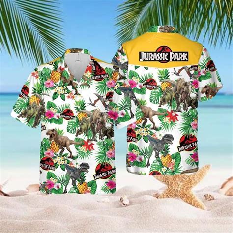 The Jurassic World Movie Jurassic Park Hawaiian Shirt Shibtee Clothing