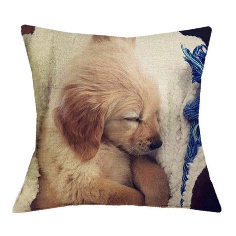 Golden Retriever Puppy With Blanket Pillow Cases Eryn Home