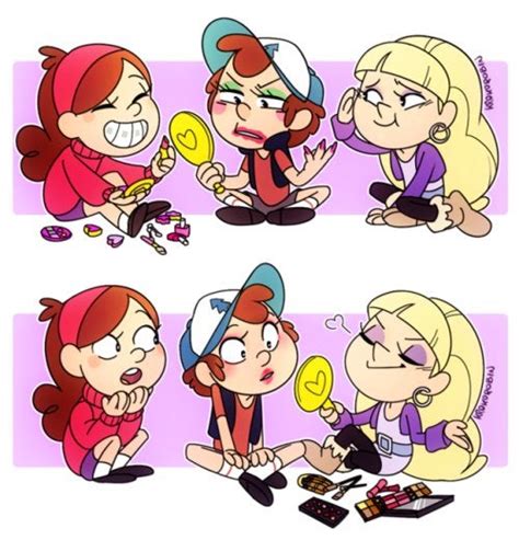 Make Up Time With Dipper Mabel And Pacifica Gravityfalls