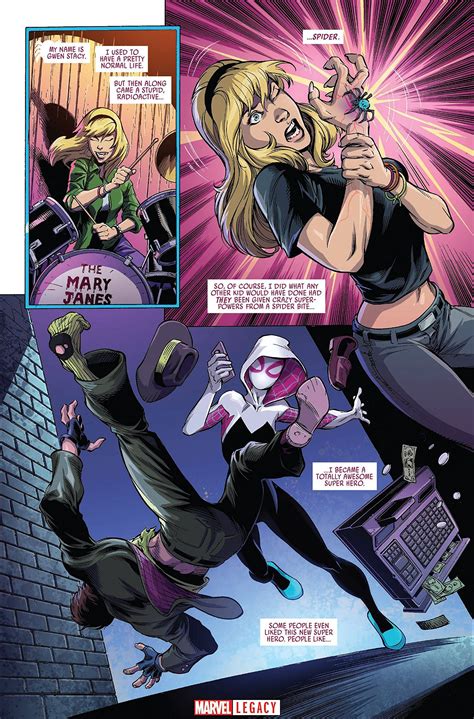 Spider Gwen Marvel Legacy Primer Pages Spider Gwen