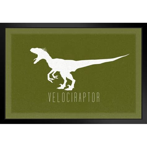 Trinx Dinosaur Velociraptor Green Dinosaur Poster For Kids Room Dino