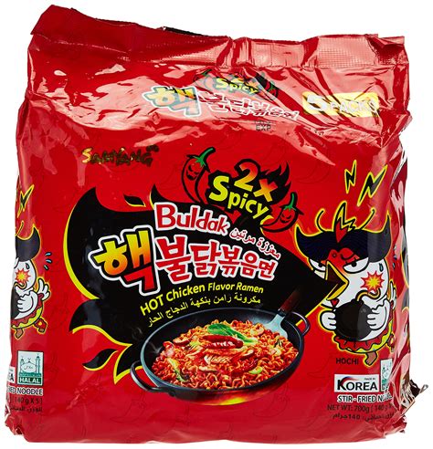 Samyang Spicy Hot 2x Spicy Chicken Flavour Ramen Noodles Pack Of 5