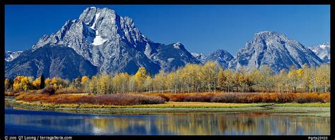 Panoramic Picturephoto Rugged Mountains Rising Above Tree Lined Lake