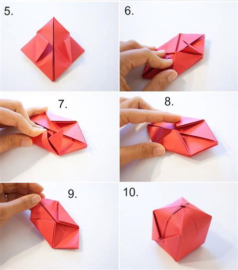 Transformer une feuille aen boite de rangement en moins de 5. Origami facile - 100 animaux, fleurs en papier et déco maison