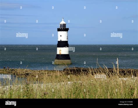 Trwyn Du Lighthouse Is A Lighthouse Between Dinmor Point Near Penmon