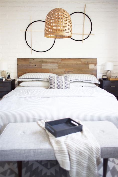 They were placed vertically to give the headboard more. 20 Minute DIY Reclaimed Wood Headboard | Reclaimed wood ...