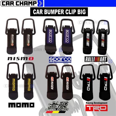 Universal Car Bumper Clip Big Trd Mugen Ralliart Momo Sparco Nismo K Car