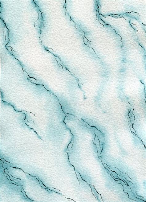 Blue Marble Texture Background Watercolor Illustration With Marble