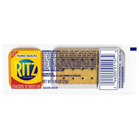 Ritz Handi Snacks Crackers N Cheesy Dip Snack 095 Oz Kroger