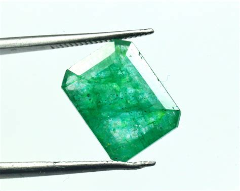 Top Quality Natural Beryl Emerald Faceted Gemstone Rectangle Etsy Uk