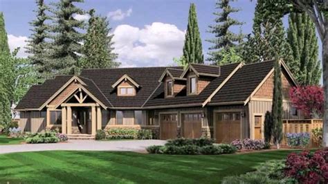 Contemporary style basic three car garage plan with 3 individual garage doors. Ranch Style House Plans Angled Garage - YouTube