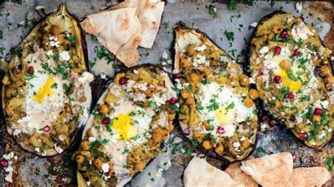 Roasted Eggplant With Baked Eggs A Vegetarian Brunch So Satisfying It
