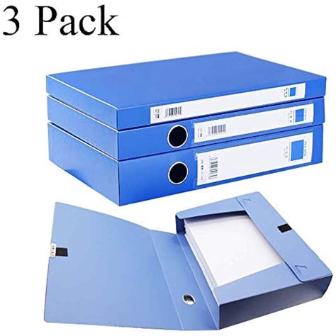Handw 3 Pack A4 Storage Archives Cases File Boxes Plastic With Lid File