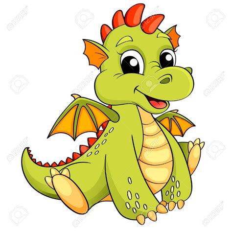 Cute Cartoon Dragon Royalty Free Cliparts Vectors And Stock