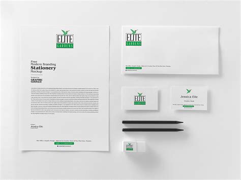 Professional mockup in psd it is a really great instrument for graphic designers and business promoters. Modern Stationery Branding Mockup Free | Free Mockup