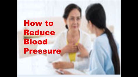 How To Reduce Blood Pressure Blood Pressure Chart Youtube