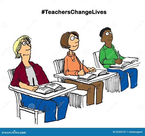 Teachers Change Lives Stock Illustration Illustration Of Learning