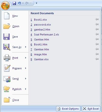 Sebutkan Menu Yang Ada Di Microsoft Excel Dikbud