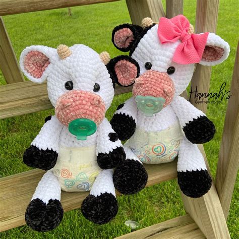 Baby Cow Crochet Pdf Pattern Only Digital File Etsy In 2021 Crochet