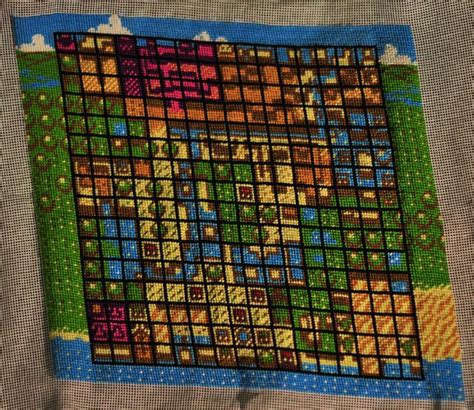 Legend Of Zelda Oracle Of Seasons Map Cross Stitch Cross Stitch Map