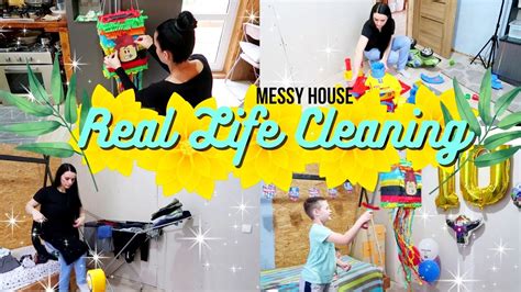 New Real Life Clean With Me Messy House Cleaning Motivation ️ Bday
