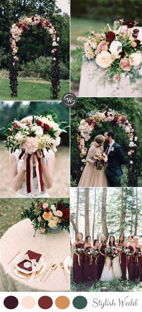 Elegant Fall Wedding Color Schemes With Images Fall