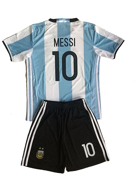New 2016 Argentina Home Youth Messi 10 Kids Football