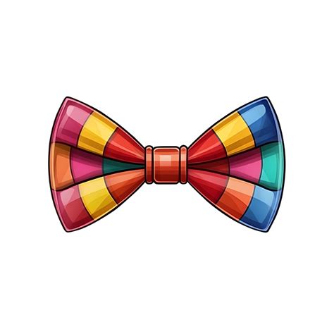 Colorful Bow Tie Clipart Illustration Ai Generated 25246306 Png