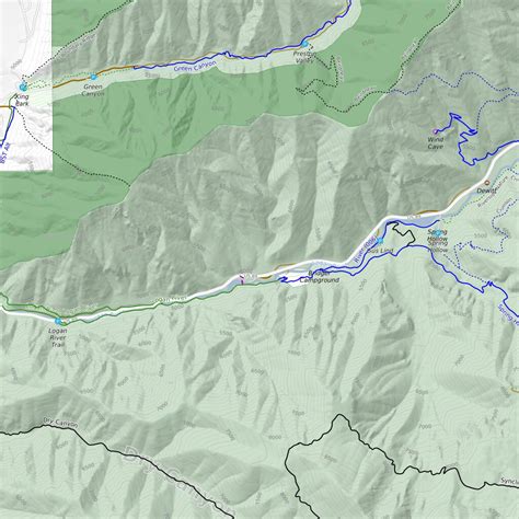 Logan To Bear Lake Trails Map By Orbital View Inc Avenza Maps