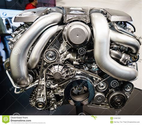 Car Engine On Display Stock Image Image Of Equipment 51897391