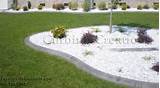 Photos of White Decorative Rock Landscaping