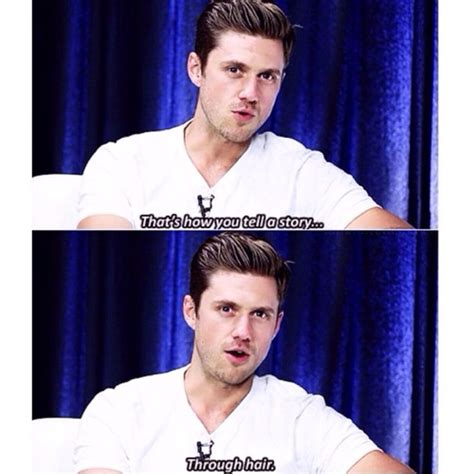 Thats How You Tell A Story Through Hair Aaron Tveit Les