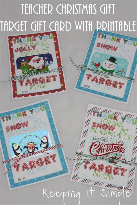 Maybe you would like to learn more about one of these? Teacher Christmas Gift Idea- Printable for Target Gift Card • Keeping it Simple Crafts